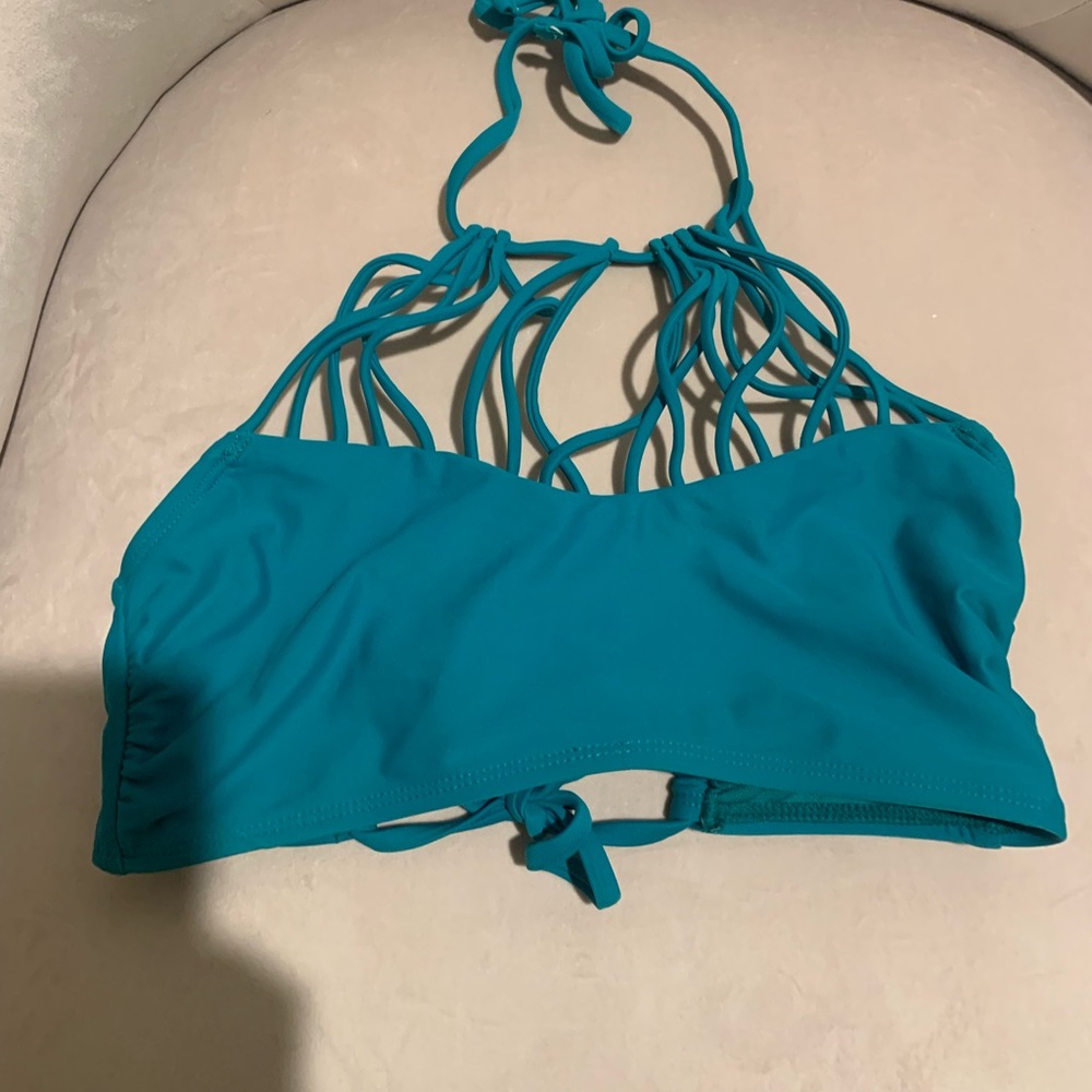 Green halter bikini
